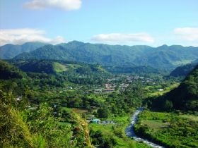 Arial view of Boquete, with steam and mountains – Best Places In The World To Retire – International Living